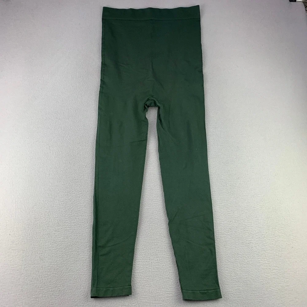 BLANQI Everyday Leggings Women XL Green High Waisted‎ Seamless Maternity Support